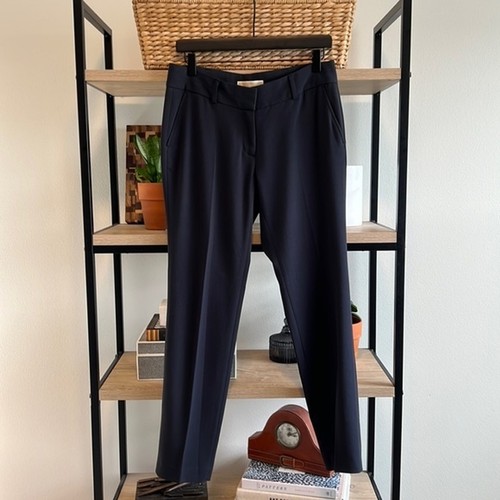 MICHAEL Michael Kors pantaloni abiti blu navy a metà altezza 4