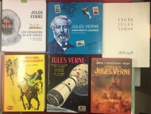 Jules Verne, Konvolut 6 Bücher über Jules Verne, siehe Fotos im Zustand - Bild 1 von 7