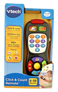 Vtech Click & Count Remote 45+ Songs Melodies Sounds & Phrases Ages 6-36 Months - Picture 1 of 8