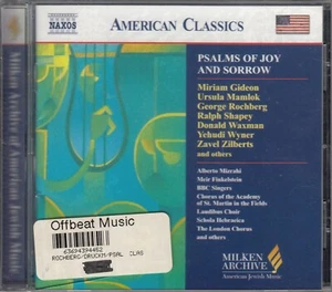 Milken Archive: Psalms of Joy and Sorrow (2006) (CD) - Picture 1 of 2