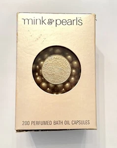 1968 Jovan Mink & Pearls 200 Perfumed Bath Oil Capsules In Original Box. - Picture 1 of 13