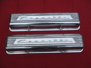 1959-67 NOS Corvette 7 Fin Valve Covers OEM 3767493 - Picture 1 of 15