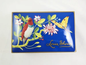 Louis Sherry Vacía Bisagras Lata Chocolate Trufa Caja Coleccionable Pájaro y Mariposa - Imagen 1 de 7