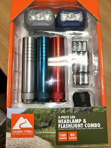 Ozark Trail 5-pack Mini LED Flashlight Set - 80 Lumens, 5 Colors + 15 Batteries - Picture 1 of 4
