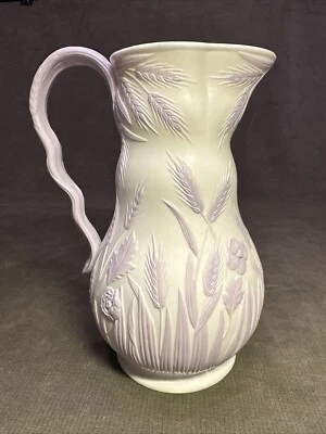 Hermosa jarra antigua Samuel Alcock & Co. esmalte lila #194 Foto 1 de 4