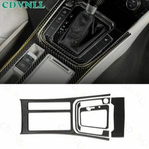 For VW Arteon 2019-2021 Real Carbon Fiber Console Shift Water Cup Cover Trim 5* - Picture 1 of 8