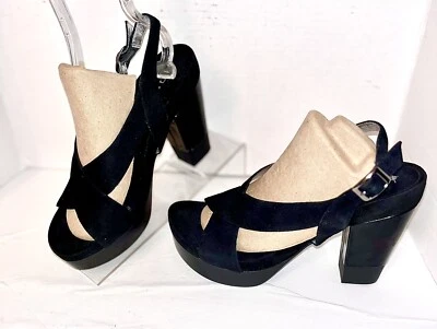 SANDALIAS CON PLATAFORMA DE GAMUZA TARYN ROSE TARYN by TARYN Talla 9 - ¡NUEVO! Foto 1 de 4