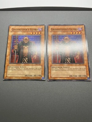 Yu-Gi-Oh! 2X Gravekeeper’s Guard Common Unlimited PGD-061 HP - Image 1 of 4