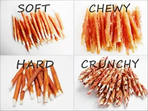 BESTSELLER!!! Chicken Wrapped Jerky Beef Twists Dog Treat Chews 10pieces Rawhide - Picture 1 of 10