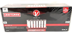 Craftsman V Serie MM Steckschlüssel tief 1/2 Zoll Antrieb 13 Stück CMMT17595V NEU! - Bild 1 von 6