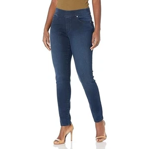 Gloria Vanderbilt Avery Pull-On Slim Fit Stretch Dark Denim Jegging Jeans 4 NWT - Bild 1 von 15