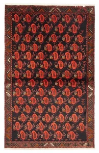 Traditional Vintage Hand-Knotted Carpet 4'3" x 6'8" Wool Area Rug - Picture 1 of 9