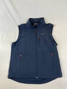 Mens Free Country Vest Large Lightweight Navy Zip Adjustable Waist Quick Dry NWT - Picture 1 of 9