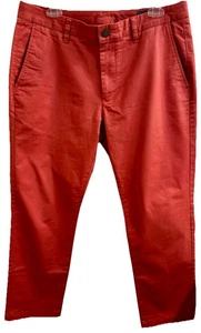 BONOBOS Slim Fit 33/30 Chino Pierna Recta Frente Plano Salmón Spandex y Algodón - Imagen 1 de 15