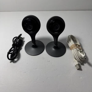 Google Nest Cam Indoor Security Plug-in Wi-Fi Camera NC1102ES A0005 Set Of 2 - Picture 1 of 4