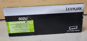 Toner Lexmark 502U Schwarz Neu OVP Original MS 510DN MS 610DN Rg MwSt - Afbeelding 1 van 5