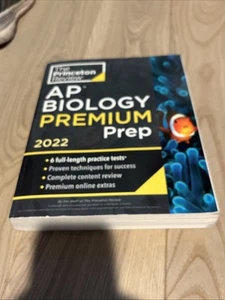 Princeton Review AP Biology Premium Prep 2022 - Like New - Picture 1 of 2