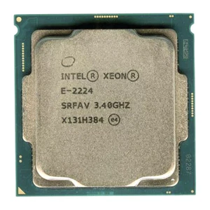 Processeur Intel Xeon E-2224 SRFAV 4 cœurs 3,40 GHz 8 Mo 71 W LGA1151 - Photo 1/4