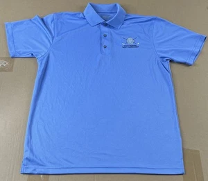 Paragon Men's Size Medium Blue Navy Federal Embroidered Short Sleeve Polo Shirt - Picture 1 of 11