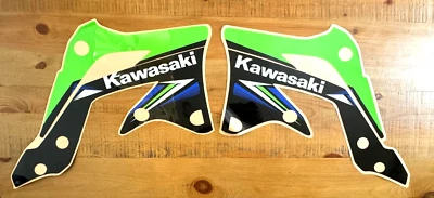 KAWASAKI KXF450 KXF 450 KX450F KX 450F SHROUDS GRAPHICS DECALS 2013 2014 2015 - Image 1 of 4