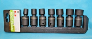 Pittsburgh 7 Pc 3/8" Drive SAE Impact Swivel Socket Set - Picture 1 of 4