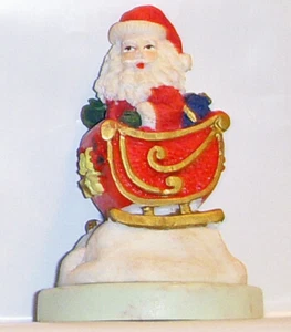 Weihnachtsmann und Schlitten Weihnachtsdeko Plätzchenform Handstempel - Bild 1 von 5