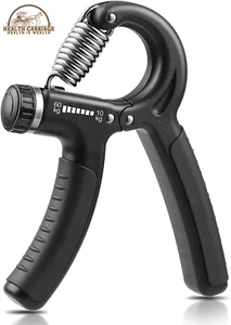 Grip Strength Trainer, Hand Grip Strengthener, Adjustable Resistance 22-132Lbs ( - Picture 1 of 8