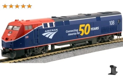 Kato HO Scale ~ New 2025 ~ Amtrak Phase VI 50th ~ GE P42 Genesis #108 ~ 37-6115 - Image 1 of 2