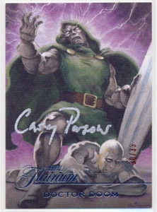 Autógrafo de artista Marvel Flair 2023 Flairium FT34 Doctor Doom Silver Surfer 30/33 - Imagen 1 de 2