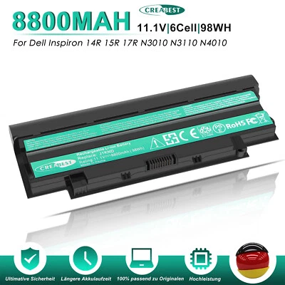 CREABEST Batería J1KND para Dell Vostro 1440 1550 2420 2520 3450 3550 3650 3750 Inspiron 3520