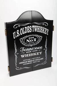 point-home Dartschrank "U.S. Oldest Whiskey", Dartscheibe im Retrolook, 64cm - Bild 1 von 7