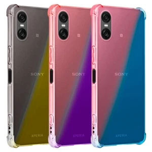 Pour Sony Xperia 10 VI Étui,Transparent Silicone Antichoc Gel Pente Étui - Photo 1 sur 16