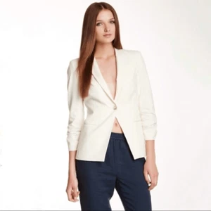 Neu mit Etikett Elizabeth and James Essential Jax Blazer in Ecru Größe 10 - Bild 1 von 6