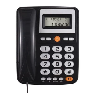 Desktop Corded Landline Phone Big Button with Flash/ Redial/ Hands Free S9V0 - Picture 1 of 12