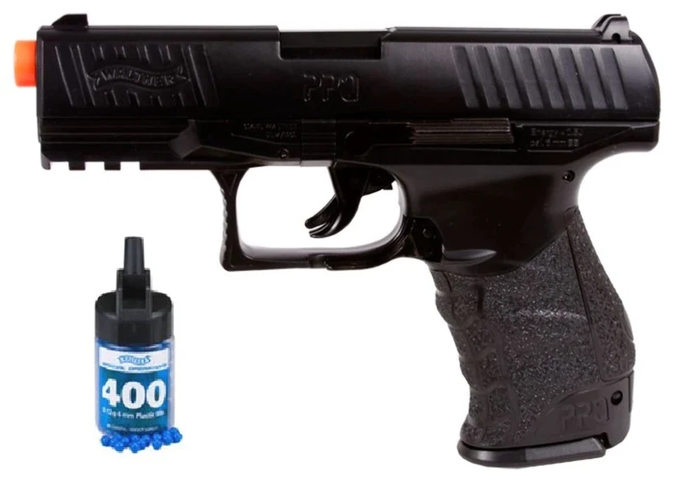 Refurbished Airsoft Walther PPQ Spring Pistol Kit w/ 400 BBs - Image 1 of 1