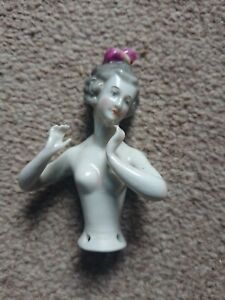 Vintage Retro Porcelain Lady Figurine Cake Topper