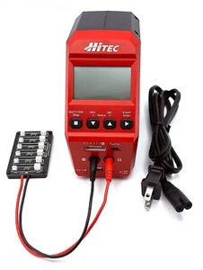 Cargador/descargador/equilibrador de batería Hi-Tec RDX1 AC/DC - negro/rojo *probado* usado en excelente estado - Imagen 1 de 2