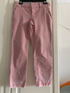 Ann Taylor Loft Pink Ankle Curvy Stretch Pants Womens Size 4 - Picture 1 of 8