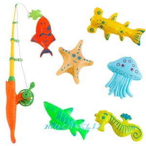 Magnetic Fishing Toys Fish & Rod With Magnetic For Kids Toddlers 1 2 3 4 5 6 Age - Picture 1 of 18