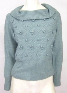 NORTON MCNAUGHTON CUTE WOMEN'S SWEATER SIZE MEDIUM~POWDER BLUE - Picture 1 of 5