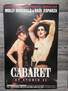 CABARET, STUDIO 54, MOLLY RINGWALD, RAUL ESPARZA, CARTOLINA/POSTER FINESTRA BROADWAY - Foto 1 di 9