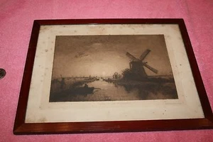 Art Picture of Rising Moon in Hollands, Jmp.Mouton & Co. The Hague - Picture 1 of 4