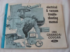 1981 Granada Cougar Electrical & Vacuum Troubleshooting Manual ~ Good Preowned - Picture 1 of 6