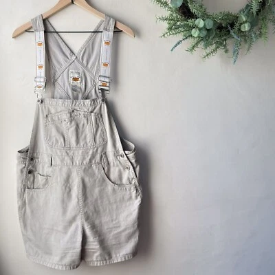 Vintage Women's Route 66 Shortalls Y2K 90s Retro Khaki Pockets Size L - Image 1 of 4