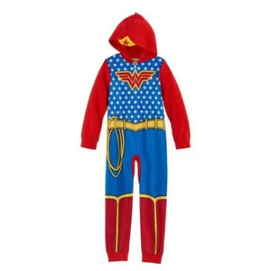 DC Comics Wonder Woman OHNE FÜSSE Schlafanzug Kostüm Pyjama Größe 6 - 8 - 10 Neu mit Etikett - Bild 1 von 2