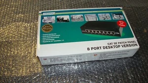 DIGITUS 8-Port CAT5e 10" Patchpanel 10Zoll 1HE Cat 5e schwarz - Bild 1 von 4
