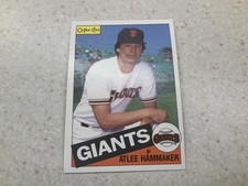 1985 O-Pee-Chee #351 San Francisco Giants Atlee Hammaker Baseball Card