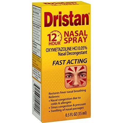 5 Pack Dristan Nasal Spray 12 Hour Nasal Decongestant 0.5 Oz Each Foto 1 de 4