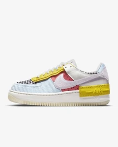 Nike W AF1 Shadow Air Force 1 Patchwork weiß blau rot DM8076-100 Damen 11 - Bild 1 von 12