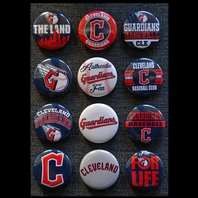 Cleveland Guardians / Imanes individuales 1 1/2" redondos - Elige entre 12 diseños Foto 1 de 2
